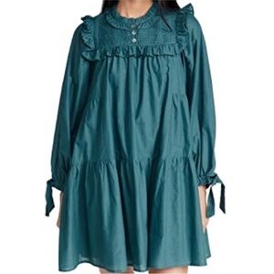 NWT Sea New York Adrienne Tunic Dress Size S blue spruce